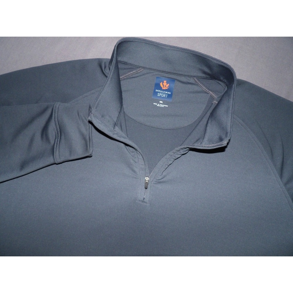 Donald Ross Dark Gray Stretch Performance 1/4 Zip Golf Athletic Jacket Men's XXL